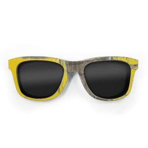 Wayfarer Style Recycled Wooden Skateboard Glasses