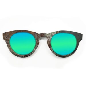 Cat Eye Style Recycled Wooden Skateboard Glasses