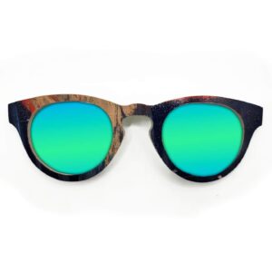 Cat Eye Style Recycled Wooden Skateboard Glasses