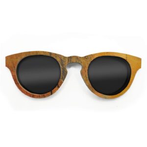Cat Eye Style Recycled Wooden Skateboard Glasses