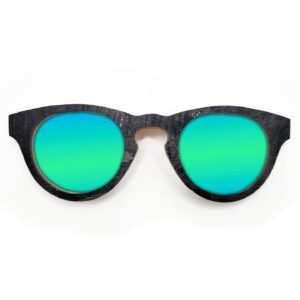 Cat Eye Style Recycled Wooden Skateboard Glasses