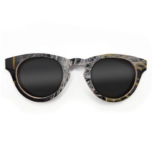 Cat Eye Style Recycled Wooden Skateboard Glasses