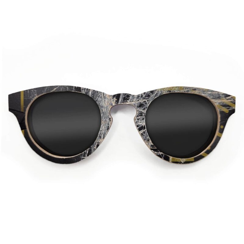 Cat Eye Style Recycled Wooden Skateboard Glasses