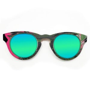 Cat Eye Style Recycled Wooden Skateboard Glasses