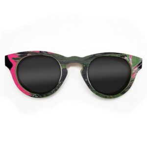 Cat Eye Style Recycled Wooden Skateboard Glasses