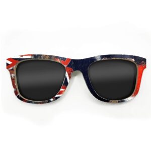 Wayfarer Style Recycled Wooden Skateboard Glasses (Large)