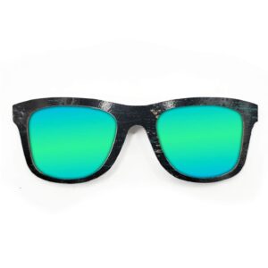 Wayfarer Style Recycled Wooden Skateboard Glasses (Large)